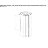 Outdoor LED wall lamp made of stainless steel Asherton