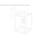 Zewnętrzna lampa ścienna z odlewanego ciśnieniowo aluminium Orsha