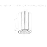 Outdoor LED wall lamp made of stainless steel Asherton