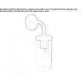 Outdoor wall lamp made of glass and aluminum Bergern