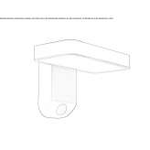 Plastic LED wall lamp powered by solar energy Guiscard