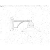 Metal outdoor wall lamp Seelbach