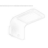 Zewnętrzna lampa ścienna LED zasilana energią słoneczną z odlewanego ciśnieniowo aluminium Chunkiv