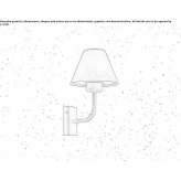 Metalowy kinkiet zewnętrzny Alpnach