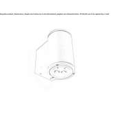 LED outdoor wall lamp in die-cast aluminum Asherton