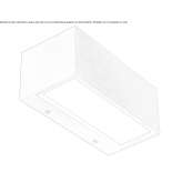 Zewnętrzna lampa ścienna LED z odlewanego ciśnieniowo aluminium Sombrio