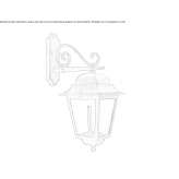 Zewnętrzna lampa ścienna z odlewanego ciśnieniowo aluminium Vargata