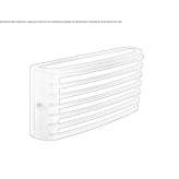 Zewnętrzna lampa ścienna LED z odlewanego ciśnieniowo aluminium Jambrina