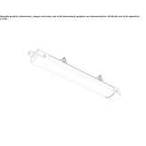 Outdoor LED ceiling lamp made of polycarbonate Talavan