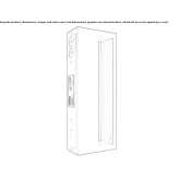 Outdoor LED wall lamp made of powder-coated aluminum Vevey