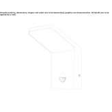 Aluminum outdoor wall lamp with a motion sensor Zubiena