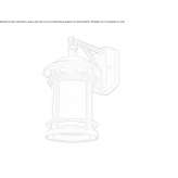 Aluminum outdoor wall lamp Lecousse