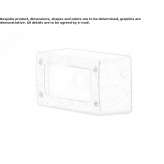 Aluminiowy kinkiet zewnętrzny/lampa sufitowa zewnętrzna Mouroux