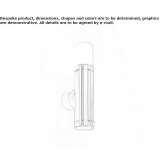 Outdoor wall lamp made of glass and stainless steel Sasd