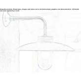 Metal outdoor wall lamp Besnate