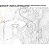 Metal outdoor wall lamp Kopcevec