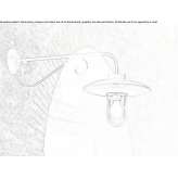 Metal outdoor wall lamp Isola