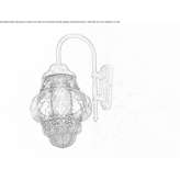 Outdoor wall lamp made of Murano glass Paterno