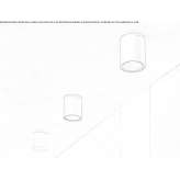 Aluminiowa lampa sufitowa zewnętrzna Kaarina