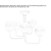 Outdoor LED ceiling lamp Malansac