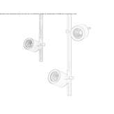 Adjustable aluminum LED outdoor ceiling lamp Burylove