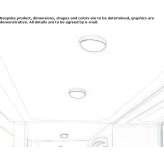 Outdoor LED ceiling lamp made of polycarbonate Entzheim