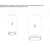 Outdoor LED ceiling lamp made of aluminum Vimioso