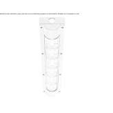 Outdoor LED ceiling light in die-cast aluminum Suvorovo