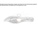 Maple color outdoor LED ceiling lamp Zubri