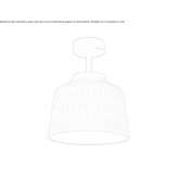 Zewnętrzna lampa sufitowa LED z silikonem Ligota