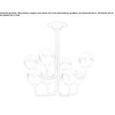 Outdoor LED ceiling lamp made of polyethylene Malansac