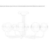 Outdoor LED ceiling lamp made of polyethylene Malansac