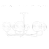 Outdoor LED ceiling lamp made of polyethylene Malansac