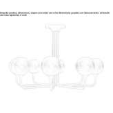 Outdoor LED ceiling lamp made of polyethylene Malansac