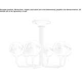 Outdoor LED ceiling lamp made of polyethylene Malansac