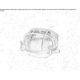 Mosiężna lampa sufitowa Bulkhead Vinez