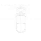 Dimmable outdoor zinc ceiling lamp Bogza