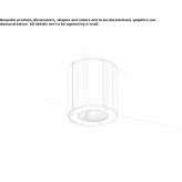 Zewnętrzna lampa sufitowa LED ze stali nierdzewnej Asherton