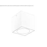 Zewnętrzna lampa sufitowa LED z odlewanego ciśnieniowo aluminium Uman