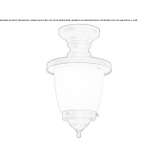Metal outdoor ceiling lamp Luknovo