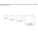 Dimmable aluminum outdoor LED ceiling lamp Lucino