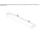 Outdoor LED ceiling lamp made of polycarbonate Talavan