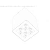 Aluminum outdoor ceiling lamp Mysovoe
