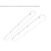 Outdoor LED ceiling lamp made of polycarbonate Jebsheim