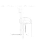 Outdoor LED table lamp in glass and stainless steel Vathy
