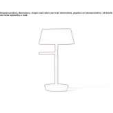 Lampa stołowa LED z akumulatorem Tulare