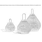 Polypropylene floor lamp / outdoor table lamp Koczala