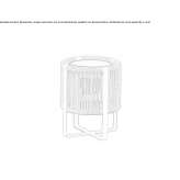 Solar powered outdoor table lamp Pinyug
