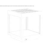 Aluminum LED floor lamp powered by solar energy Ghelari