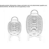 Solar-powered wicker lantern Statte